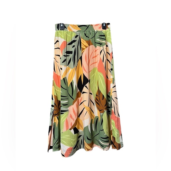 LOFT Tropical Leaf Print Skirt – XS - Picture 1 of 4
